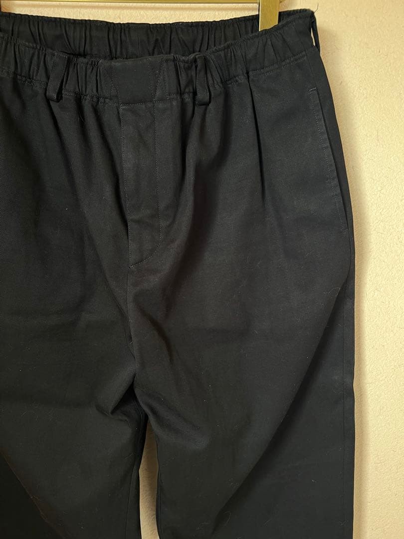 USED HERMES EASY PANTS BLACK EXCELLENT View 2