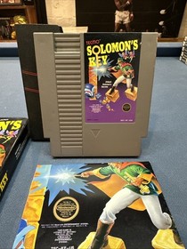 Solomon&rsquo;s Key (Nintendo, NES) CIB - 5 Screw, Hang Tag, Manual, & Poster
