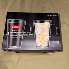 Bodum Canteen Double Wall Thermo Glasses Mugs (13.5 oz ) Mug, Pack of 4