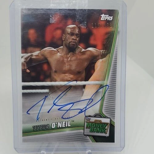 2019 Topps WWE Money In The Bank Auto Autograph #D /199 TITUS O'NEAL - Image 2 of 3