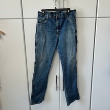 Dickies Genuine Mens Carpenter Jeans Blue Denim Utility Work Pants 34x32