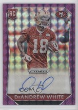 2015 Panini Prizm Rookie Signatures Violet Mosaic 22/25 DeAndrew White Auto 0a3
