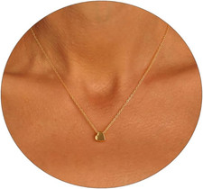 Dainty Gold Necklace for Women 14K Gold Plated Necklaces for Her Delicate Love H