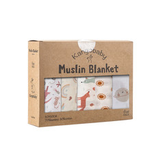 #My Soft Life# 5 Pieces Pack Multi-Functional Bamboo Cotton Muslin Blanket Baby