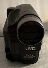 JVC Compact VHS Camcorder Model GR-AXM210U Untested With Battery