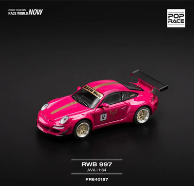 Pop Race RWB 997 AVA 640187 1/64 Porsche Diecast Auto