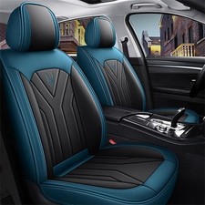 IBCEL Autositzbezüge Skoda Kamiq 5-Sitzer Schwarz Blau Leder Skoda Kamiq