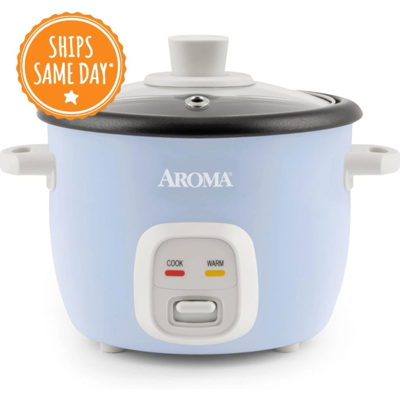 Housewares 4-Cups (Cooked) / 1Qt. Rice & Grain Cooker (ARC-302NGBL), Blue
