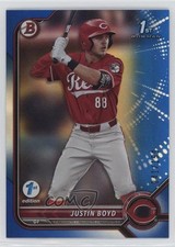 2022 Bowman Draft 1st Edition Blue Foil 41/150 Justin Boyd #BD-13 pe8