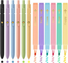 6Pcs Bible Highlighters  6Pcs Colored Pens Set   No Bleed Pastel Highlighters A