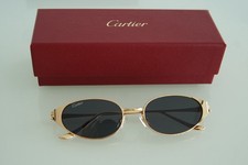 Cartier Diamond Black Faded Lens Gold Frame Lens FAST SHIPPING