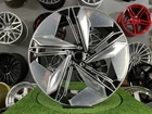 4X R19 Inch 5X112 Audi E-Tron Style Silver Shining+Black Wheels: Fits For A7