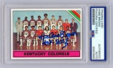 1975-76 Topps Signed Auto Hubie Brown Rookie Rc Card w/HOF 2005 PSA NBA