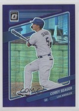 2021 Panini Donruss Optic Purple Pandora Prizm 23/99 Corey Seager #134 0m4q