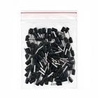 Ferrules 1.5mm² insulated black - 100 pieces