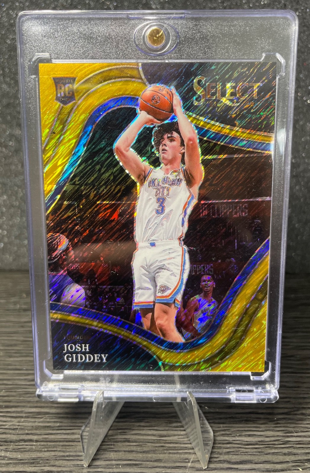 Josh Giddey 2021-22 Panini Select Courtside Gold Shimmer RC SSP /10 NBA All Star
