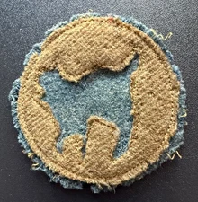 RARE ORIGINAL WW1 US ARMY 81st INFANTRY SALTY USED WOOL PATCH WILDCAT DIVISION