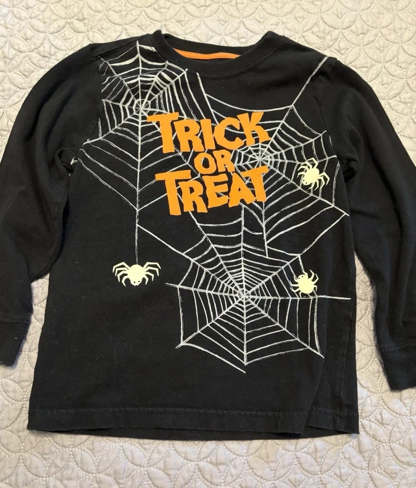 Gymboree Niños Talla 4 Negro con Naranja L/S Algodón Top y Pantalones Negros Nuevos con Etiquetas  Foto 2 de 4