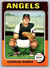 1975 Topps Baseball #548 Charlie Sands Angels