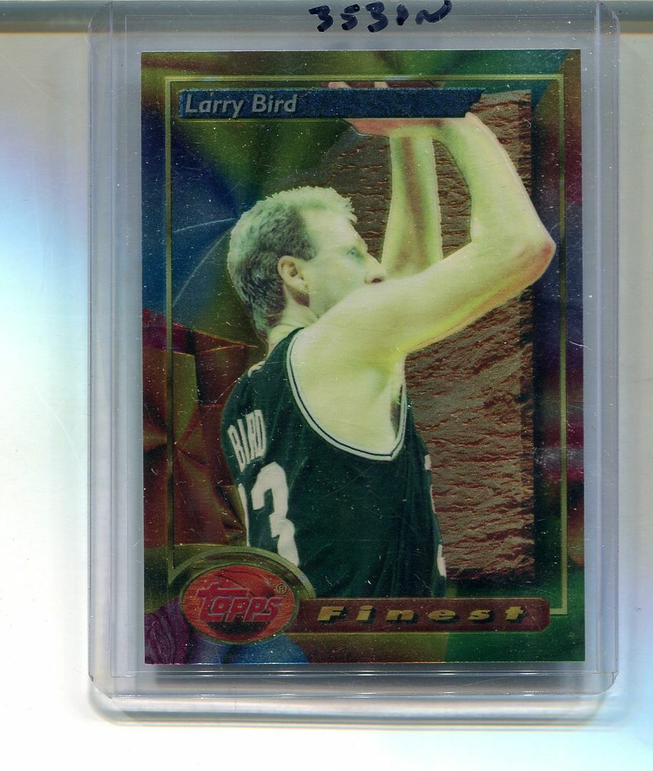 【15枚限定】Larry Bird Topps Finest 1993-94 Larry Bird Topps Finest Refractor Chrome SGC 92 8.5