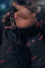 TAKUMITAK 6.5" Full Tang EDC Fixed Blade Camping Knives for Men MOLLE Gear