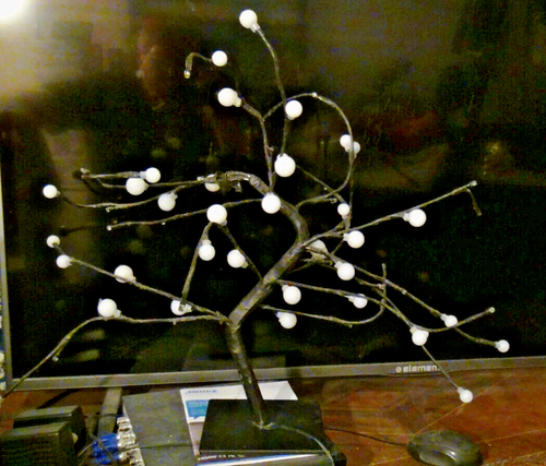 River of Goods Blooming Cherries LED Tree 18" Connected with 20ft Cord Complete - Picture 3 of 24