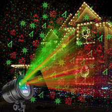 Outdoor Waterproof Christmas Lights Projector with Remote Control for Decor