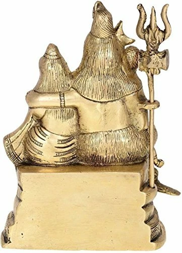 Estatuilla de latón Shiva Parvati Ganesha Parivar familia Murti ídolo estatuilla escultura Foto 2 de 2