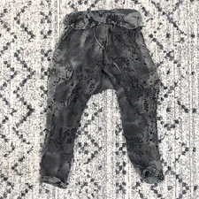 American Retro Marina Sarouel Silk Harem Pants Size 40 8US Cargo Drop Crotch