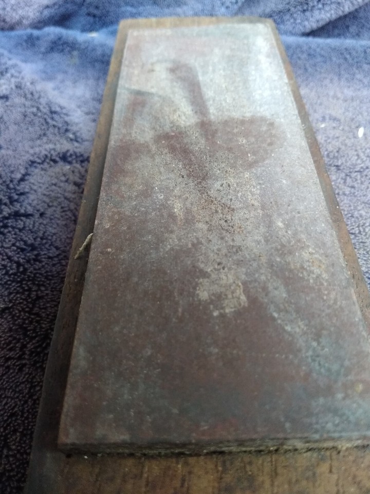 Vintage Green Oilstone Sharpening Honing Stone for Chisels Razors Tools