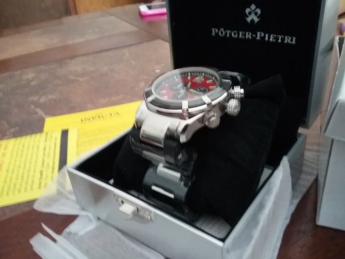 NEU! HERREN POTGER-PIETRI 200m Big Date Chrono pp147 BOX VON INVICTA - Bild 2 von 7