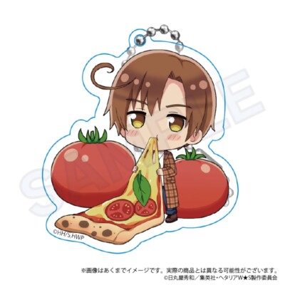 Hetalia World Stars yummy! ver. Acrylic Key Chain Y Line South Italy Romano New