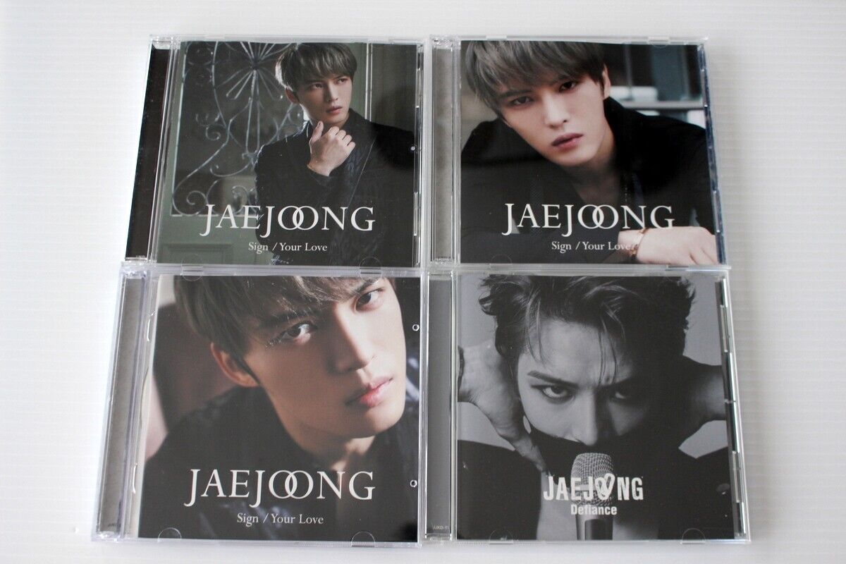 SET x4 Jae Joong(JYJ, TVXQ!)Defiance Sing Your Love Japan CD NO PHOTOCARD SET x4 Jae Joong(JYJ, TVXQ!)Defiance Sing Your Love Japan CD NO PHOTOCARD