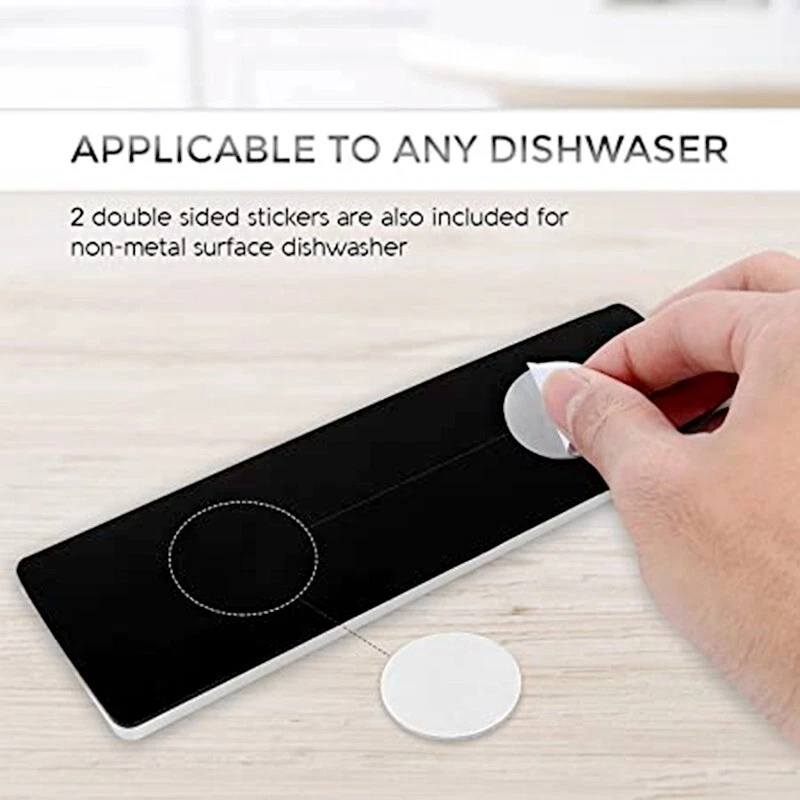 Clean Dirty Dishwasher Magnet Indicator Sign Easy Read Scratch Magnetic Backing - image 2 of 3