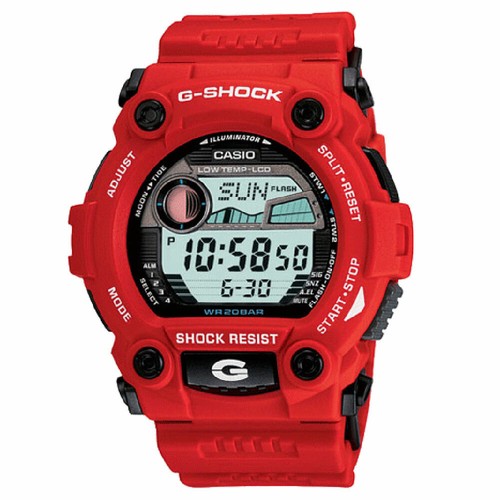 Casio Uomo Digitale G7900A-4 Giappone-Automatico Resina Orologio Rosso  Orologio Shock  | eBay