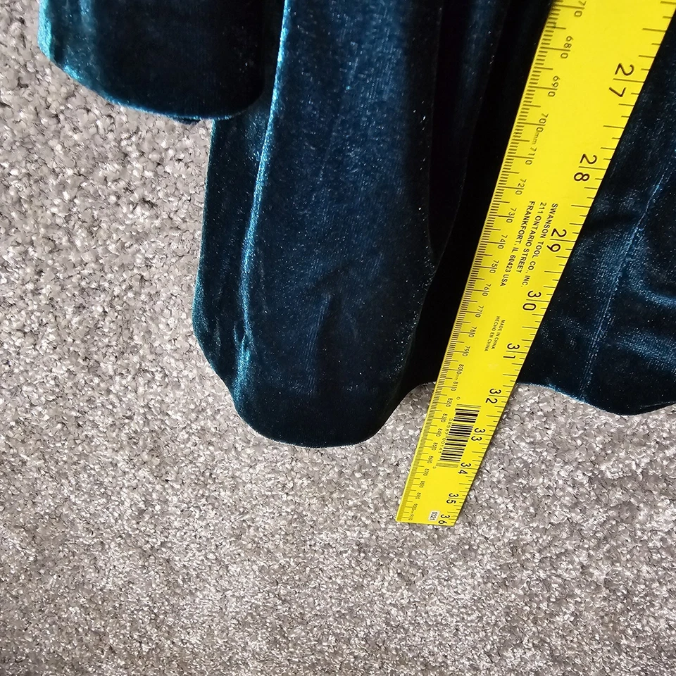 Top Leslie Fay De Colección Para Mujer 22W Verde Capricho Halloween Terciopelo Hada Gótico Místico Foto 3 de 4