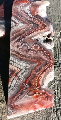 Exhibición de ágata de encaje Laguna pulida extraída en México losa pulida por vendedor de EE. UU. - Imagen 4 de 13