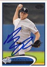 BRANDEN PINDER STATEN ISLAND YANKEES SIGNED PRO DEBUT BASEBALL CARD NEW YORK