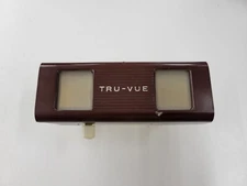 Vintage Tru-Vue Brown And White Bakelite Film Slide Viewer. Cracked Corner