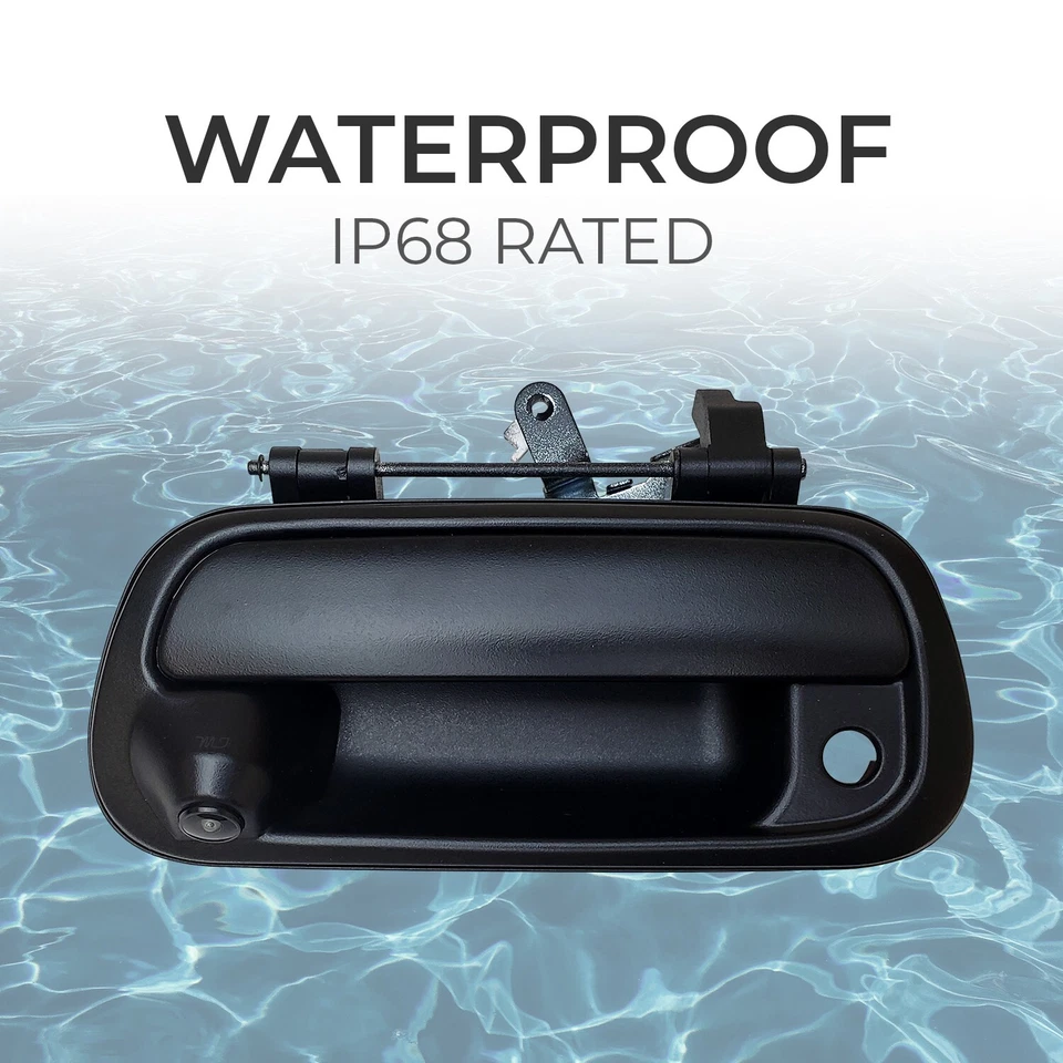 Manija de puerta trasera negra imprimada con cámara de reversa EE. UU. para Toyota Tundra 2000-2006 Foto 4 de 4