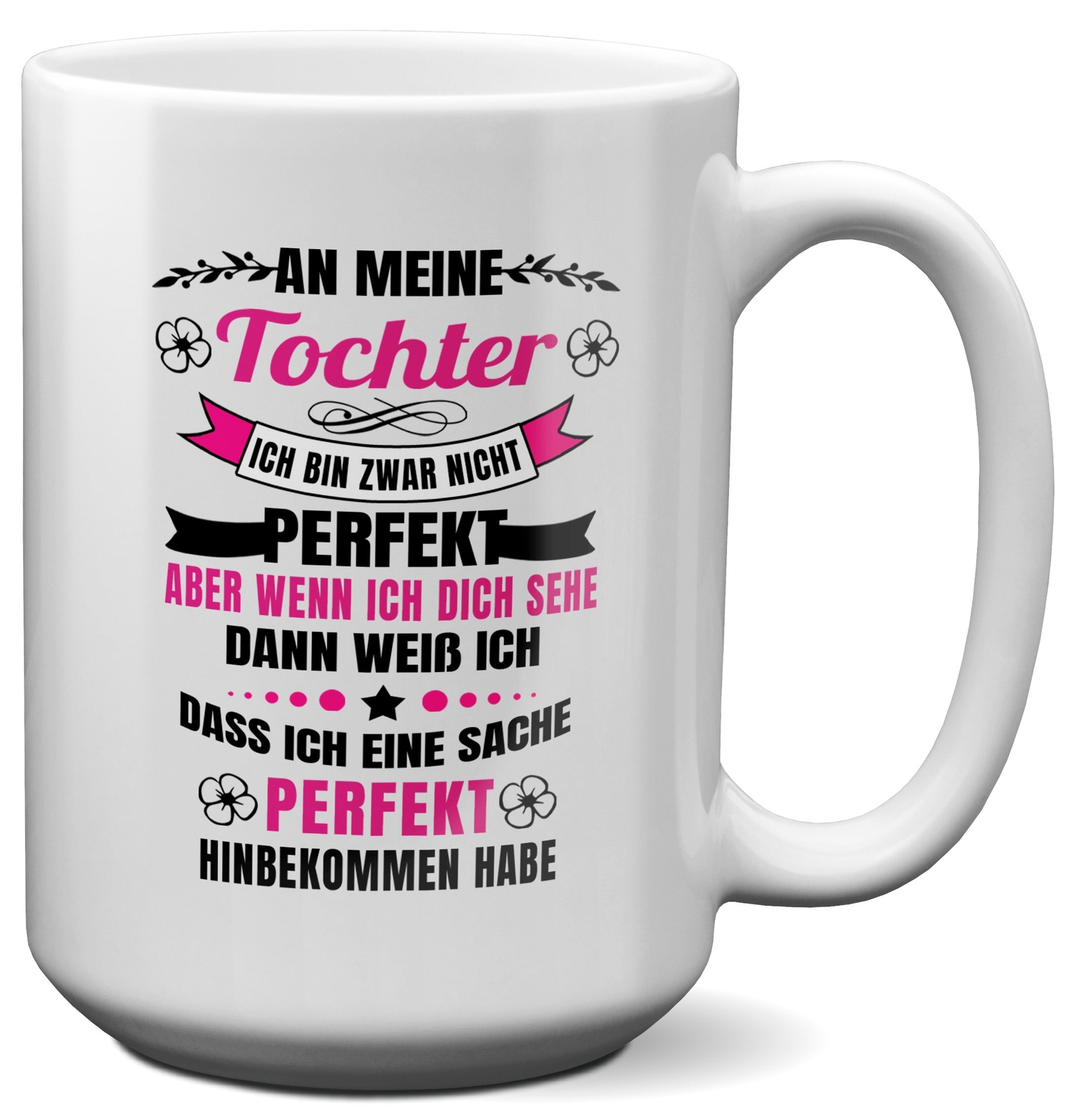 XL Tasse Tochter Geschenk Geburtstag 18 Jahre Kind Weihnachten von Mutter Vater