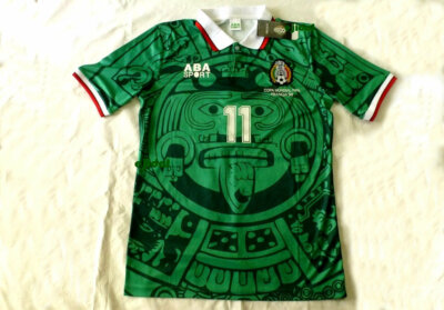 New ABA SPORT Mexico 1998 BLANCO #11 Jersey SMALL RETRO France
