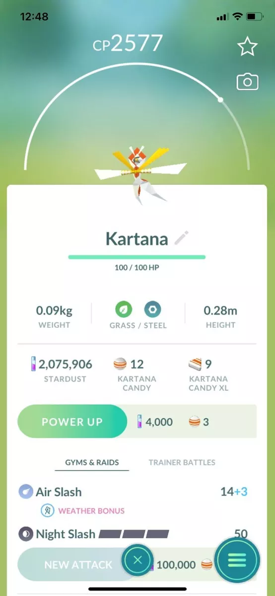 AMAZING!!! 🔥⚡️ LEGENDARY KARTANA!!! ⚡️🔥 - PKMN GO!!! - NON