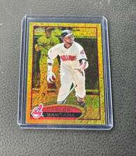2012 Topps Carlos Santana Gold Sparkle Parallel