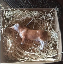 New 3D Dresden Paper Ornament Jersey Cow Christmas Feather Tree Decoration