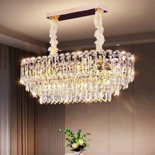 Luxus Kristall Hängeleuchte Kronleuchte Deckenlampe Höhenverstellbar Esszimmer