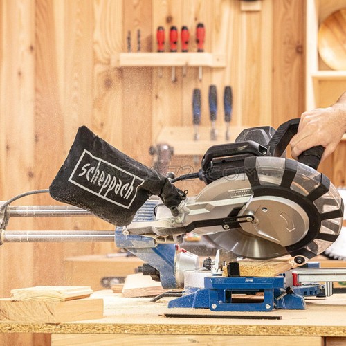 TRONCATRICE RADIALE PER LEGNO 2000 W ø 255 SCHEPPACH HM254SPX - Foto 3 di 3