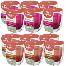 6er Set Bolsius Everyday Duftgläser 80x70mm Duftkerzen Kerzenglas - zweifarbig