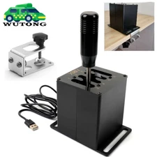 USB H Shifter / Clamp For Thrustmaster Logitech Steering Wheel SIM Racing Game