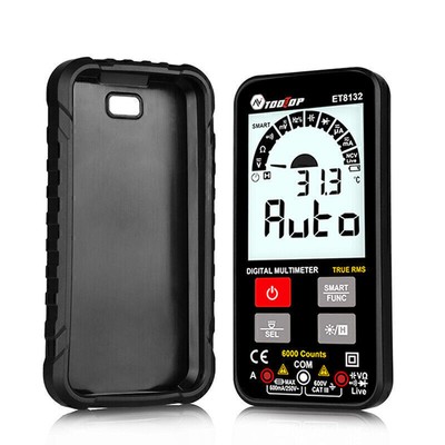 TOOLTOP ET8132 LCD Screen Multimeter DC AC Voltage Current Meter Electric Tester